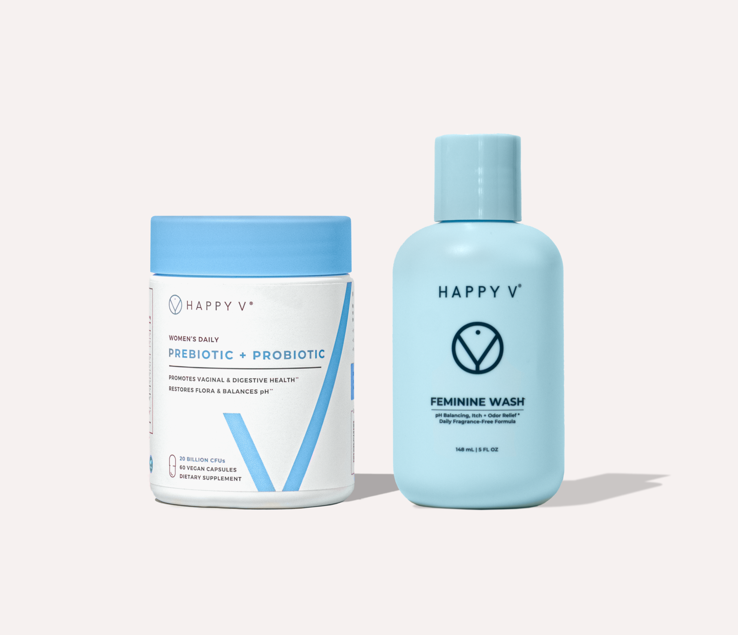Happy V pH Balance Kit with feminine care products