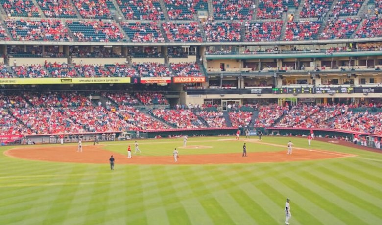 Angel Stadium during a Los Angeles Angels game