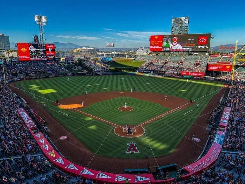 Angels baseball game in Anaheim