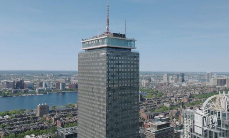 Boston skyline viewed from View Boston Observation Deck