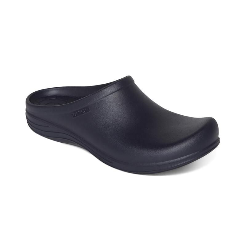 Aetrex Bondi navy orthotic clog