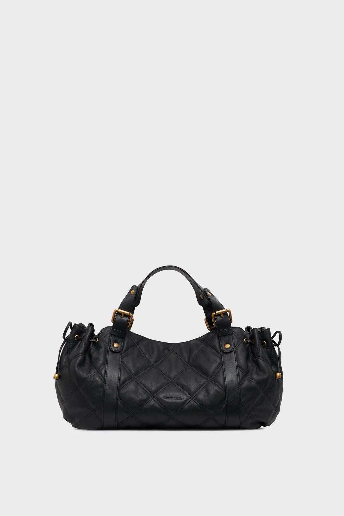 Sac 24H Gerard Darel en cuir matelassé noir