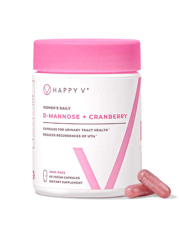 Happy V D-Mannose and Cranberry supplement