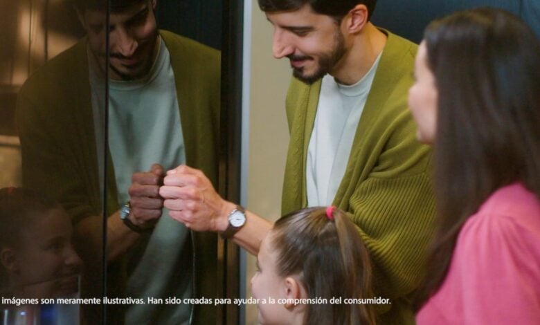 Electrodoméstico LG InstaView en una cocina
