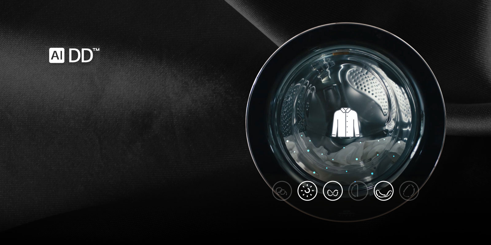 Lavadora LG con tecnología de inteligencia artificial