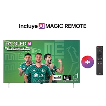 Televisor LG OLED en una sala contemporánea