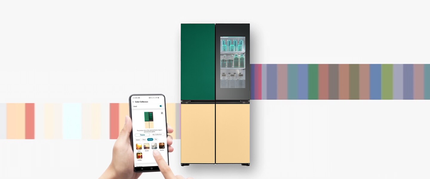 Refrigerador LG con personalización de color