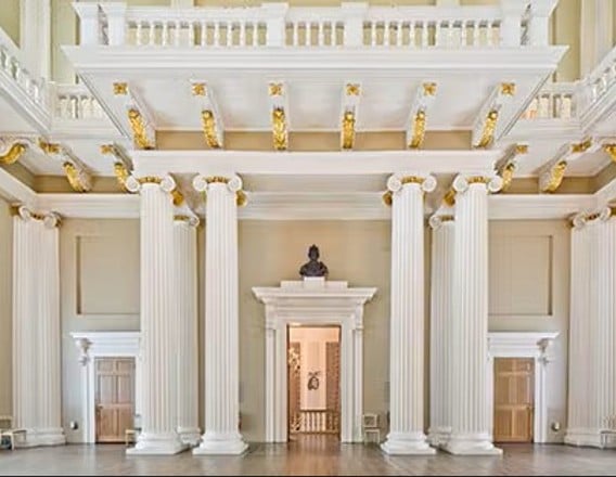 Interior of Banqueting House in London