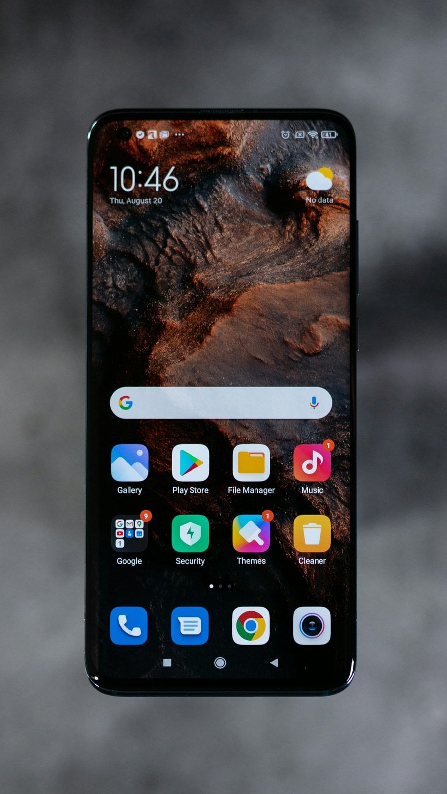 Close view of a modern smartphone