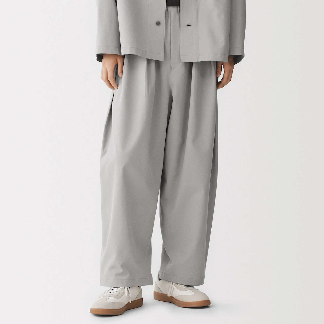 MUJI men's tailored Hakama pants shown as a single product