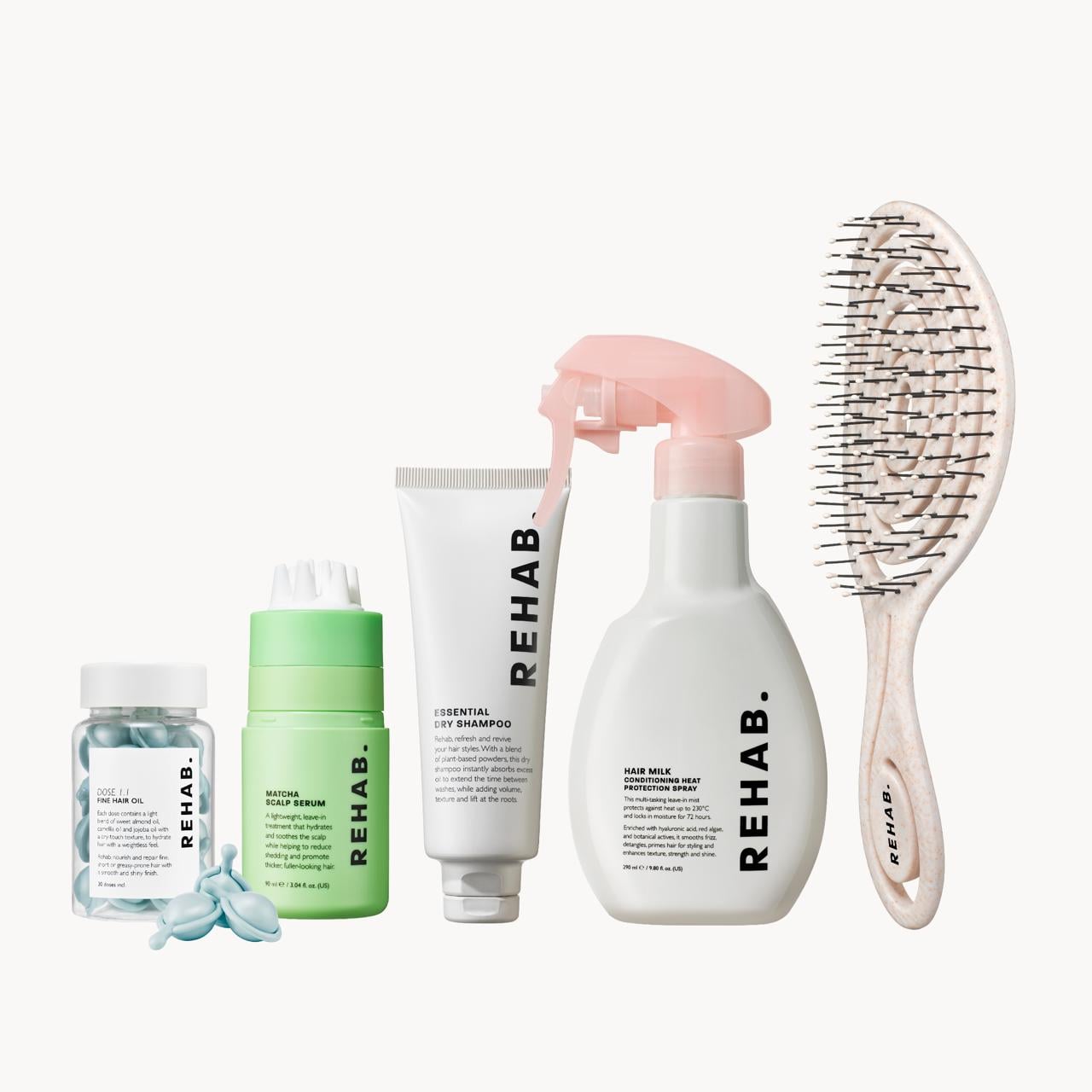 REHAB Your Hair Fine Hair Routine product set