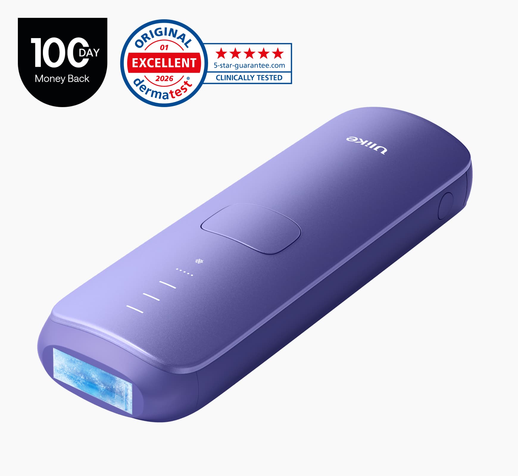 Ulike Air 3 IPL hair removal device in purple