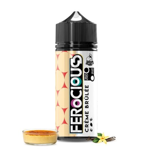 Ferocious Creme Brulee 50/50 shortfill e-liquid bottle