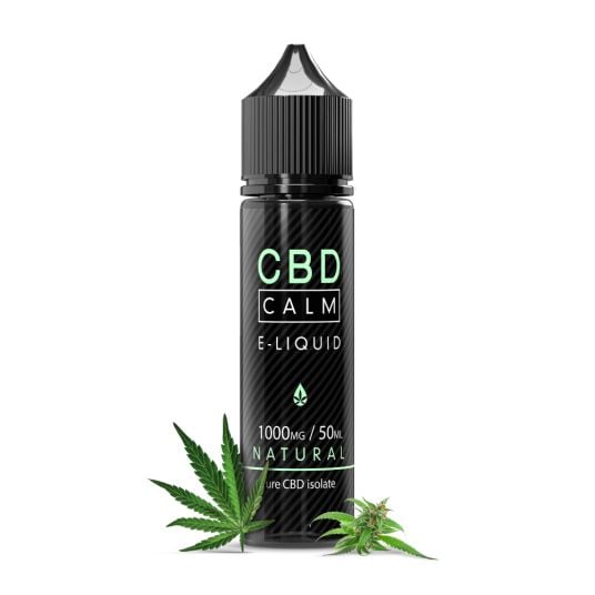 Natural CBD e-liquid bottle from Vapoholic