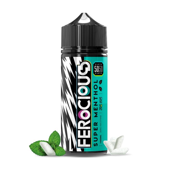 Super Menthol 50/50 E-Liquid Ferocious bottle