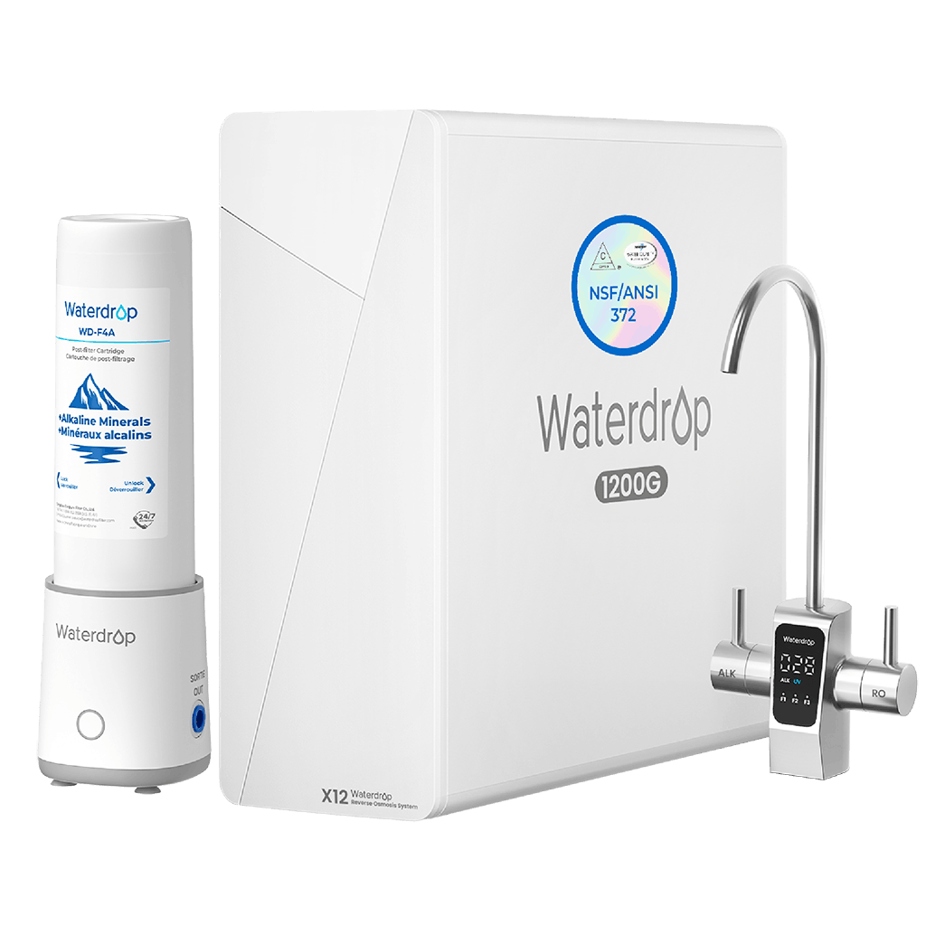 Sistema Waterdropfilter X12D-Plus de ósmosis inversa alcalina