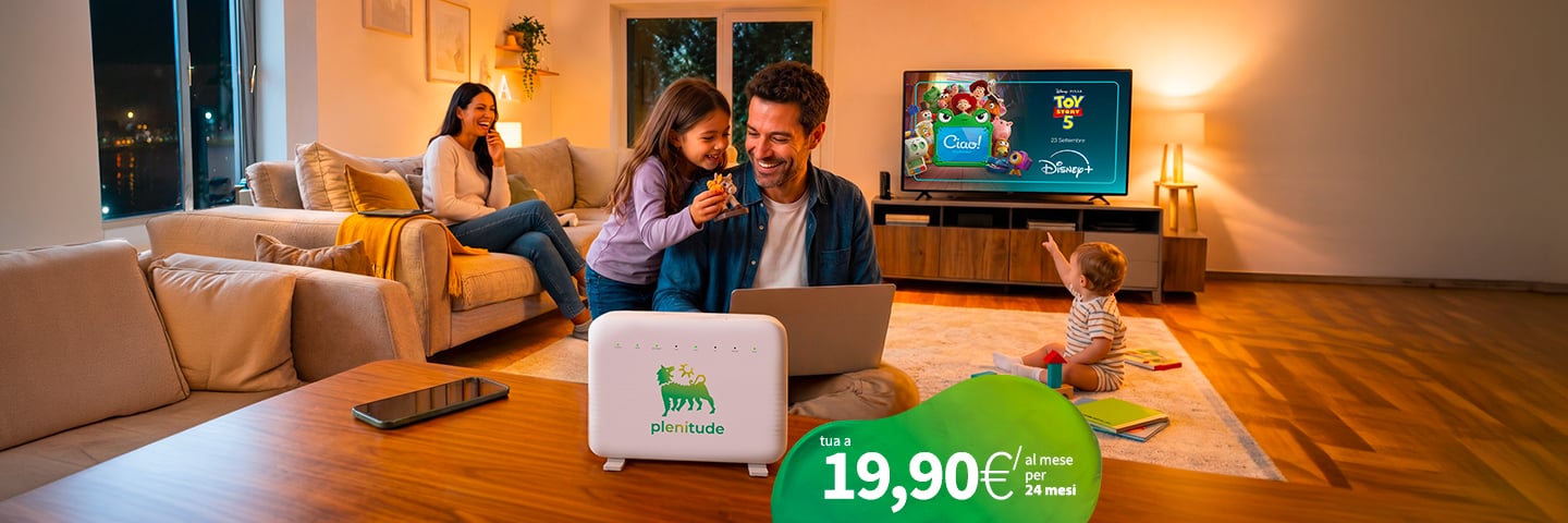 Offerta Plenitude Fibra per la casa