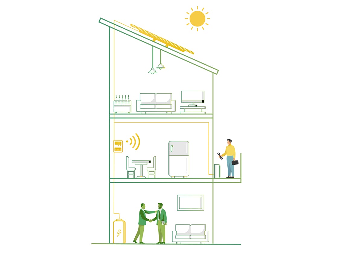 Impianto fotovoltaico domestico con sistema di accumulo