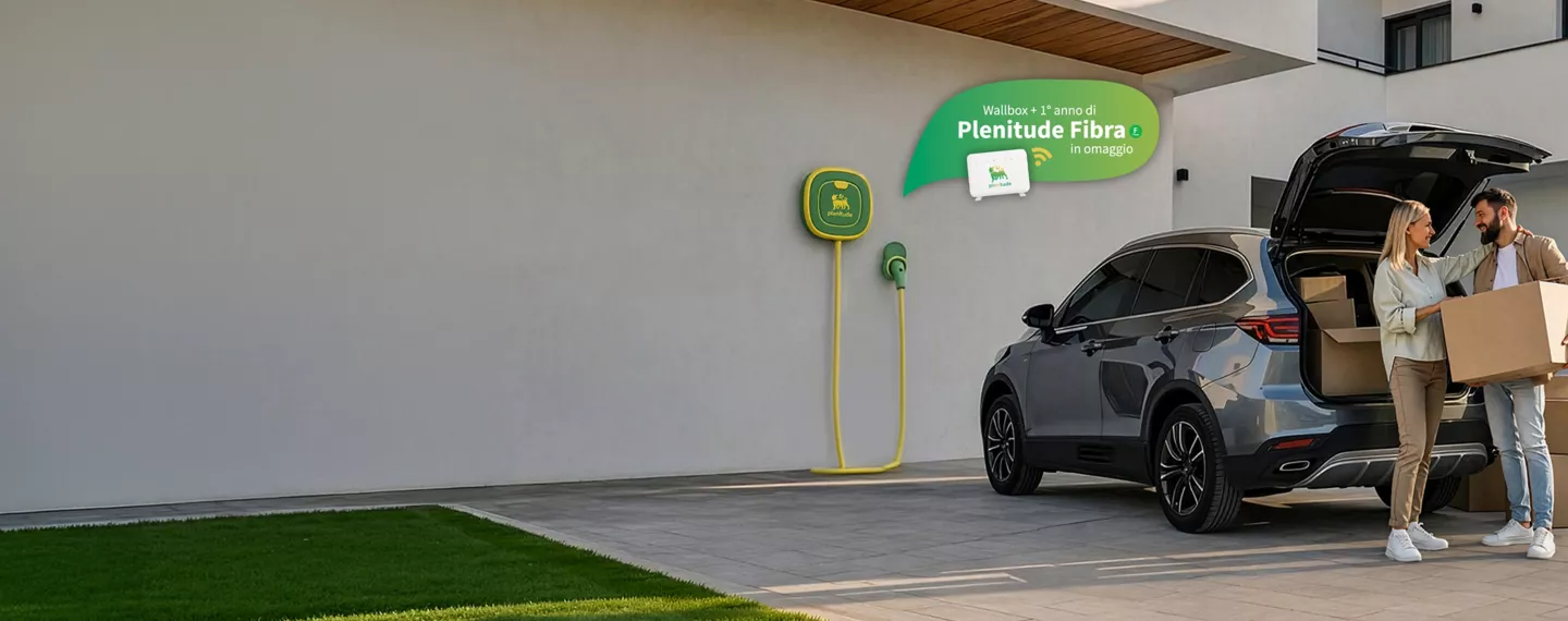 Wallbox residenziale per la ricarica di un'auto elettrica