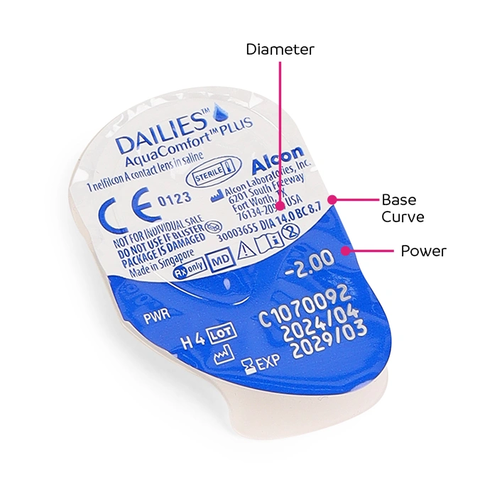 DAILIES AquaComfort Plus contact lens pack
