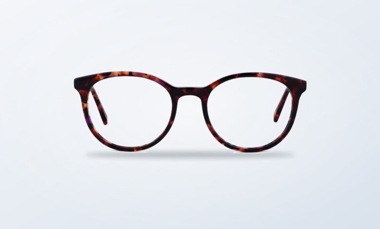 June Blue Tortoise optical frames