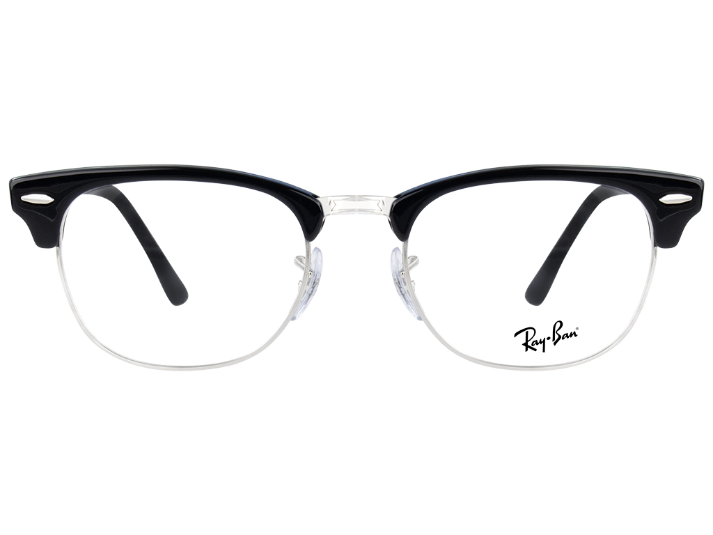 Ray-Ban Clubmaster shiny black prescription glasses