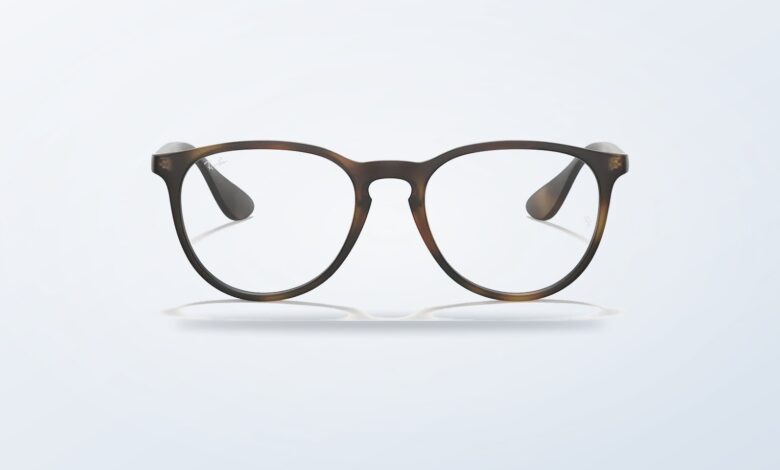 Ray-Ban Erika prescription glasses in Rubber Havana