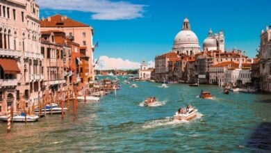 Vista de Venecia como destino de viaje