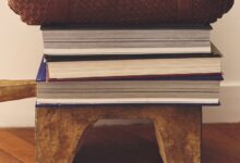 Sac Gerard Darel en cuir tressé posé sur des livres dans un intérieur lumineux