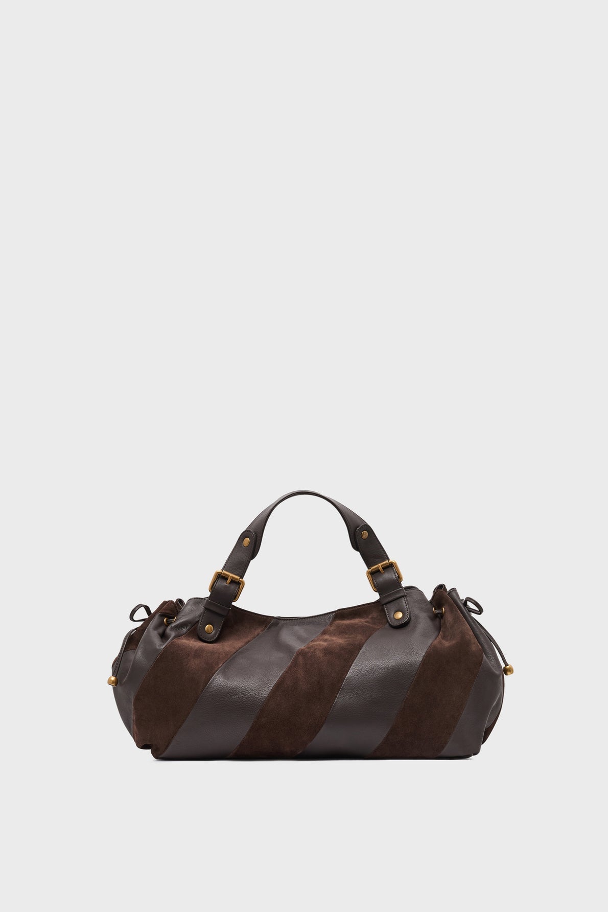 Sac à main 24H Gerard Darel en cuir patchwork marron