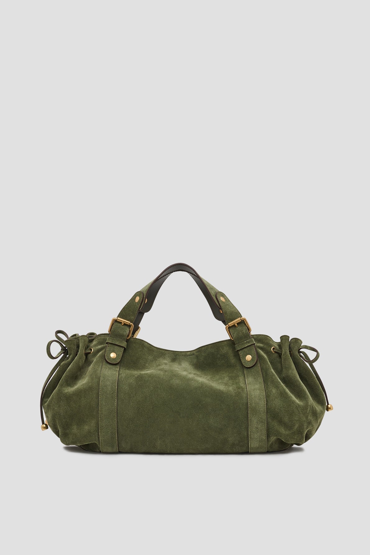 Sac 24H Gerard Darel en cuir velours mousse