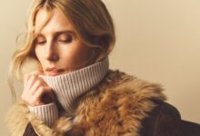 Silhouette de la collection Gerard Darel automne hiver dans une scène éditoriale