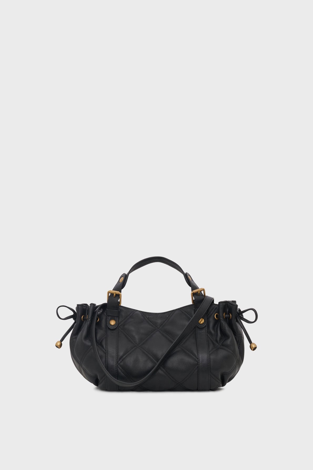 Sac à main Gerard Darel en cuir matelassé noir