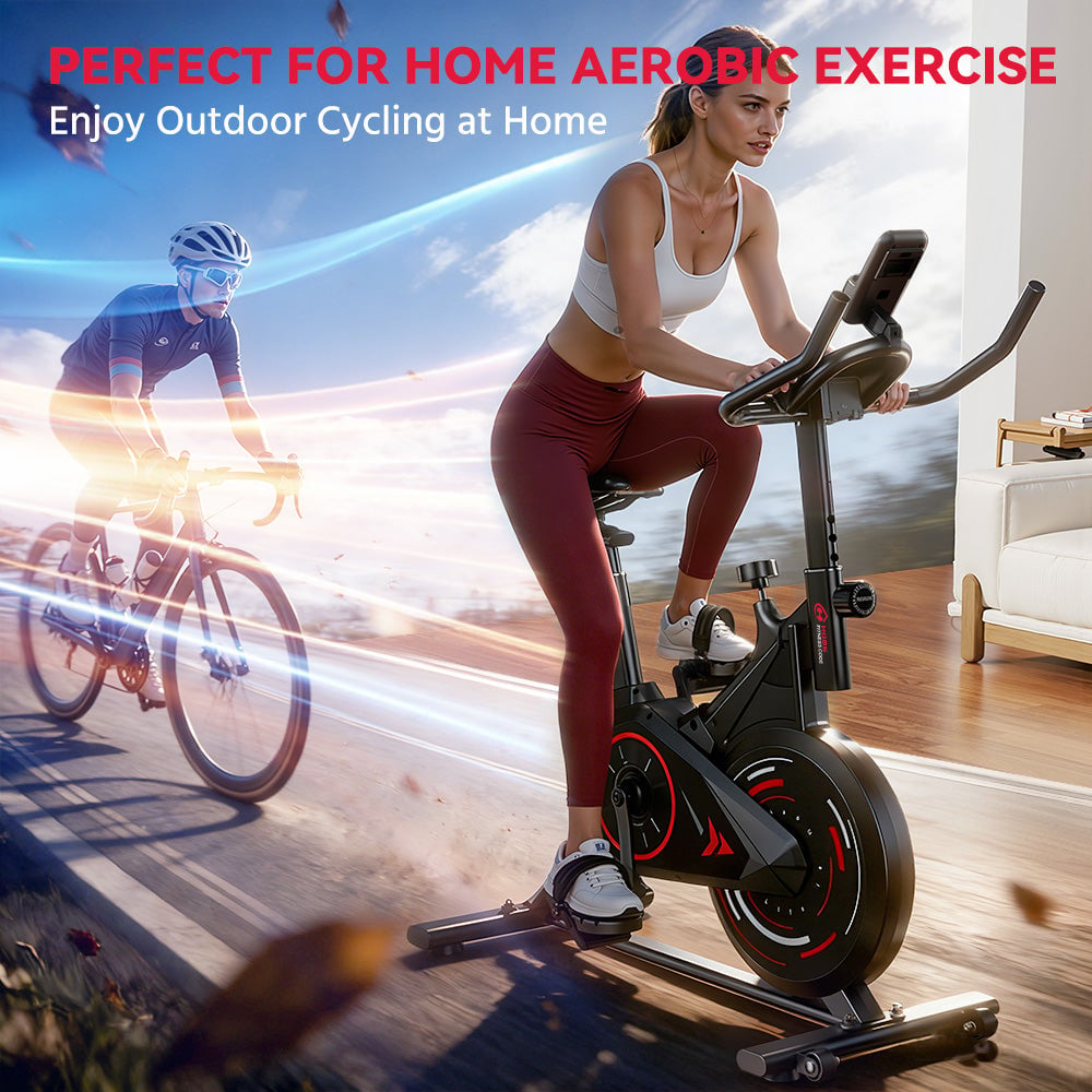 Indoor exercise bike detail