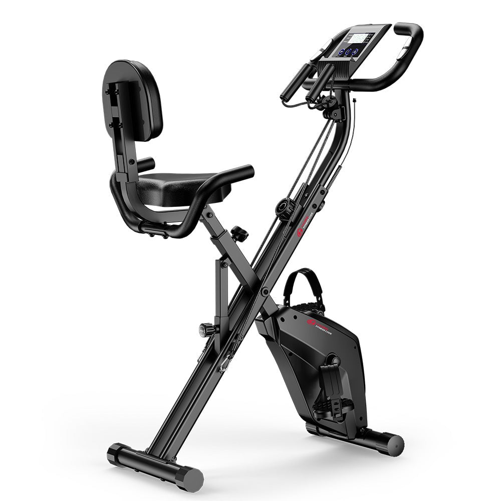 Home Fitness Code Foldable Exercise Bike with magnetic resistance