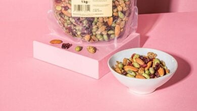 KoRo Snack Mix in einer Produktaufnahme