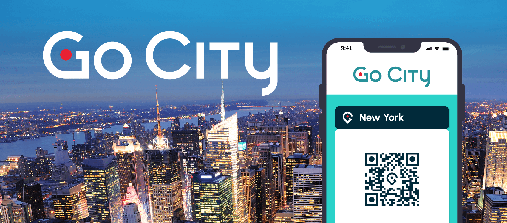 Bannière Go City présentant une offre de visites à New York