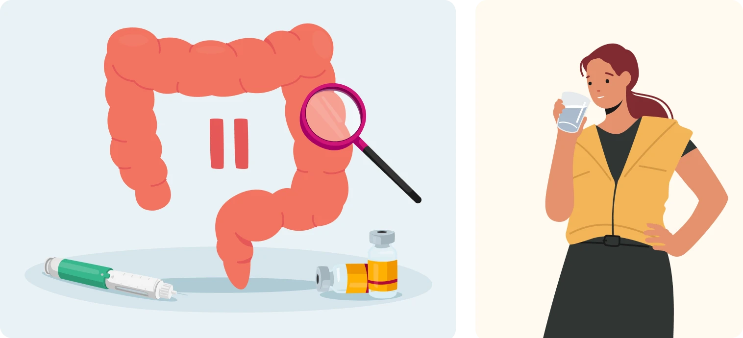 Illustration accompanying PillSorted's constipation information
