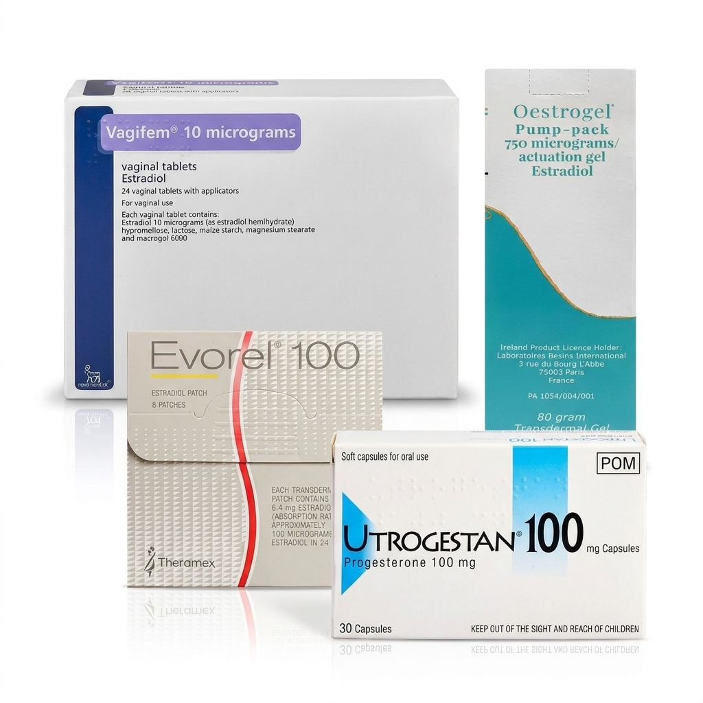 Menopause HRT product range