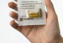 PillSorted medication pouch held in a hand