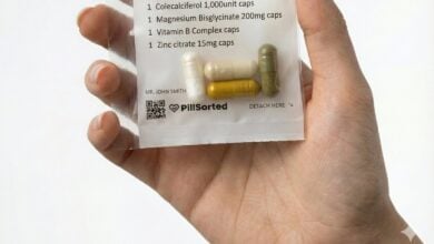 PillSorted medication pouch held in a hand