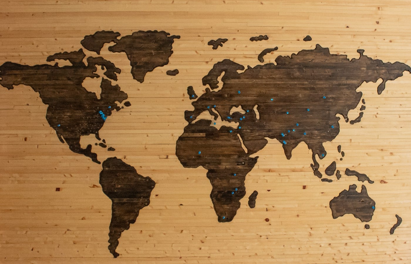 Mapa mural del mundo