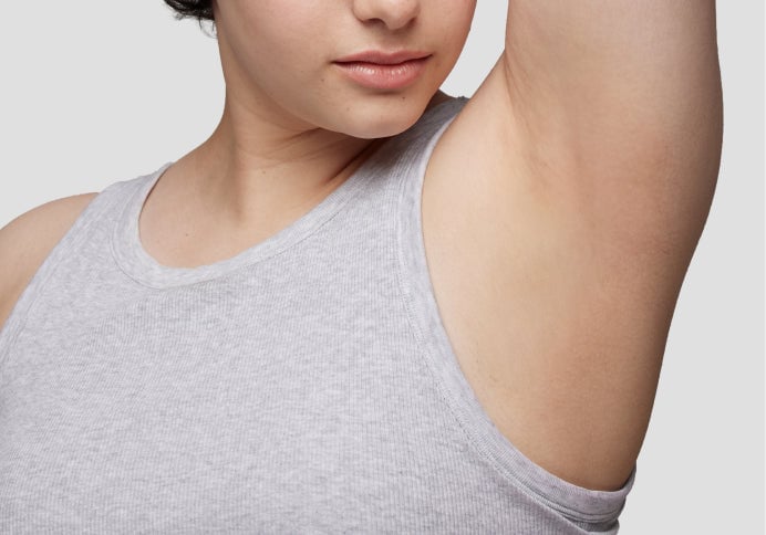 Woman with an underarm shown in a Ulike product image
