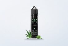 Natural CBD e-liquid bottle