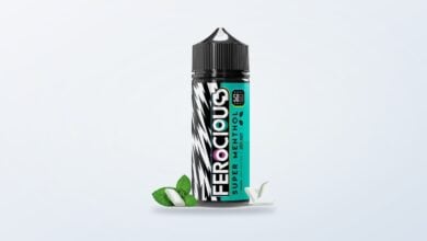 Super Menthol 50/50 E-Liquid Ferocious bottle