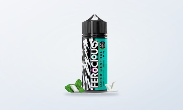 Super Menthol 50/50 E-Liquid Ferocious bottle